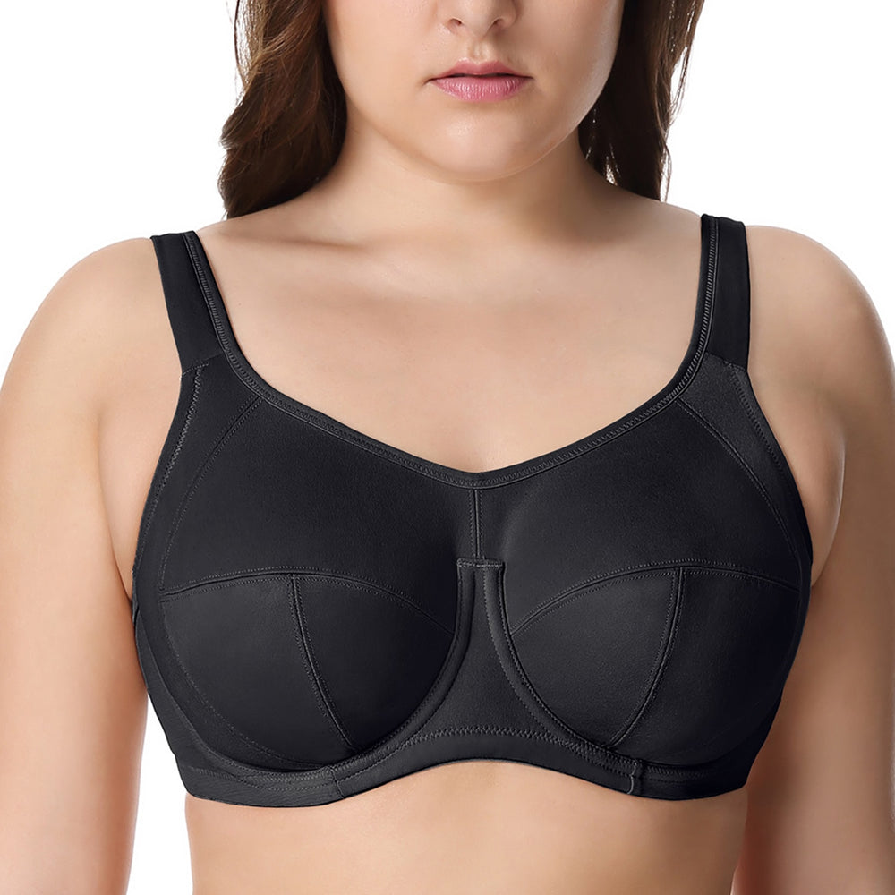 Women's X-back Full Support Bounce Control Plus Size Underwire Sports Bra