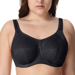 Women's X-back Full Support Bounce Control Plus Size Underwire Sports Bra