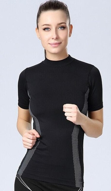Workout Slimming Sports T Shirt Women - forsportswear