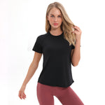 Women's Mesh Patchwork Yoga Shirt - forsportswear