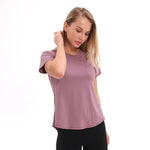 Women's Mesh Patchwork Yoga Shirt - forsportswear