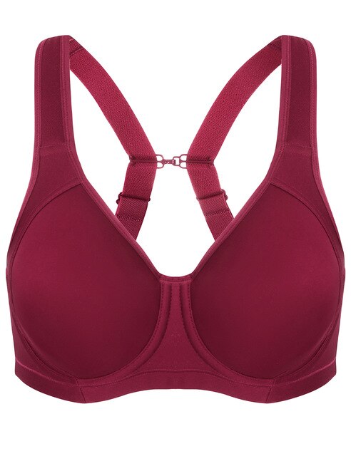 Women's Coolmax High Impact Underwire Full Figure Cup Bra - forsportswear