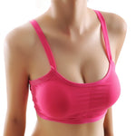Women's no rims yoga running sports bra