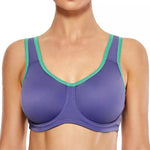 Plus Size Women's Max Control High Impact Solid Sports Bra - forsportswear