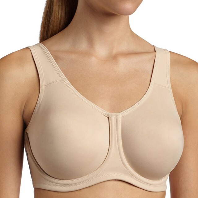 Plus Size Women's Max Control High Impact Solid Sports Bra - forsportswear