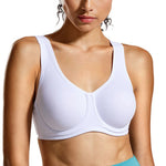 Plus Size Women's Max Control High Impact Solid Sports Bra - forsportswear